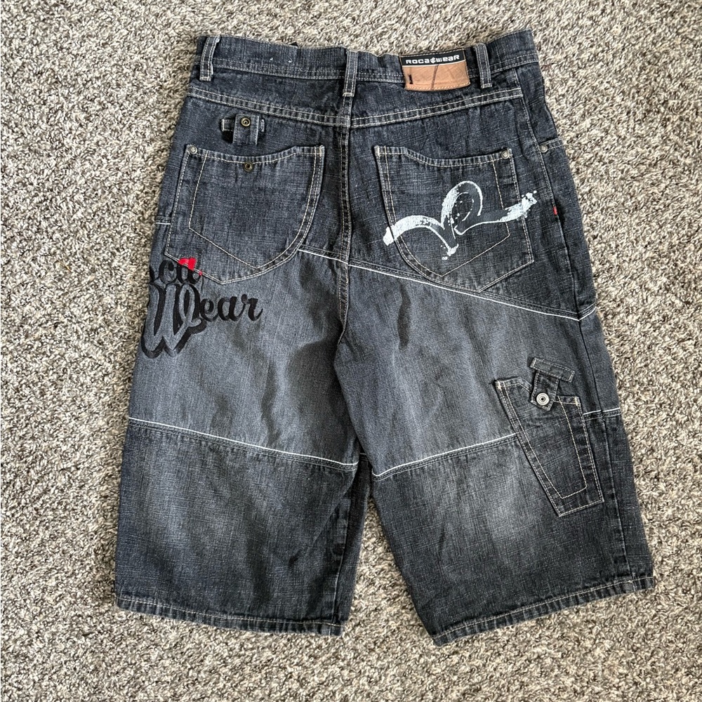 Ecko Unlimited Charcoal Jean Shorts for Men